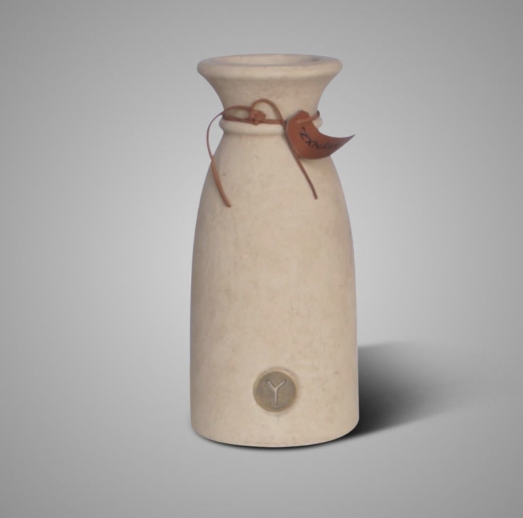 Brynxz Vase Luxury Leather Rope Majestic Taupe S