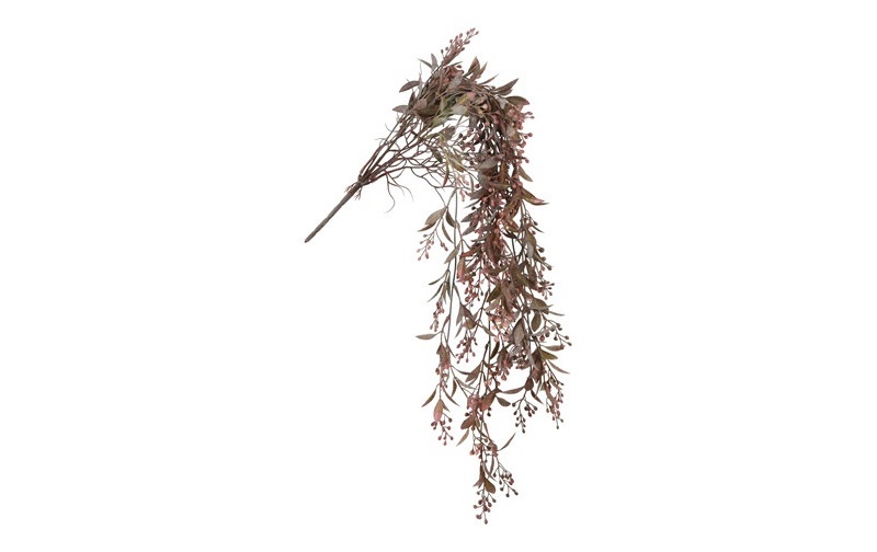 Kunstplant hang/steker Schinus rood