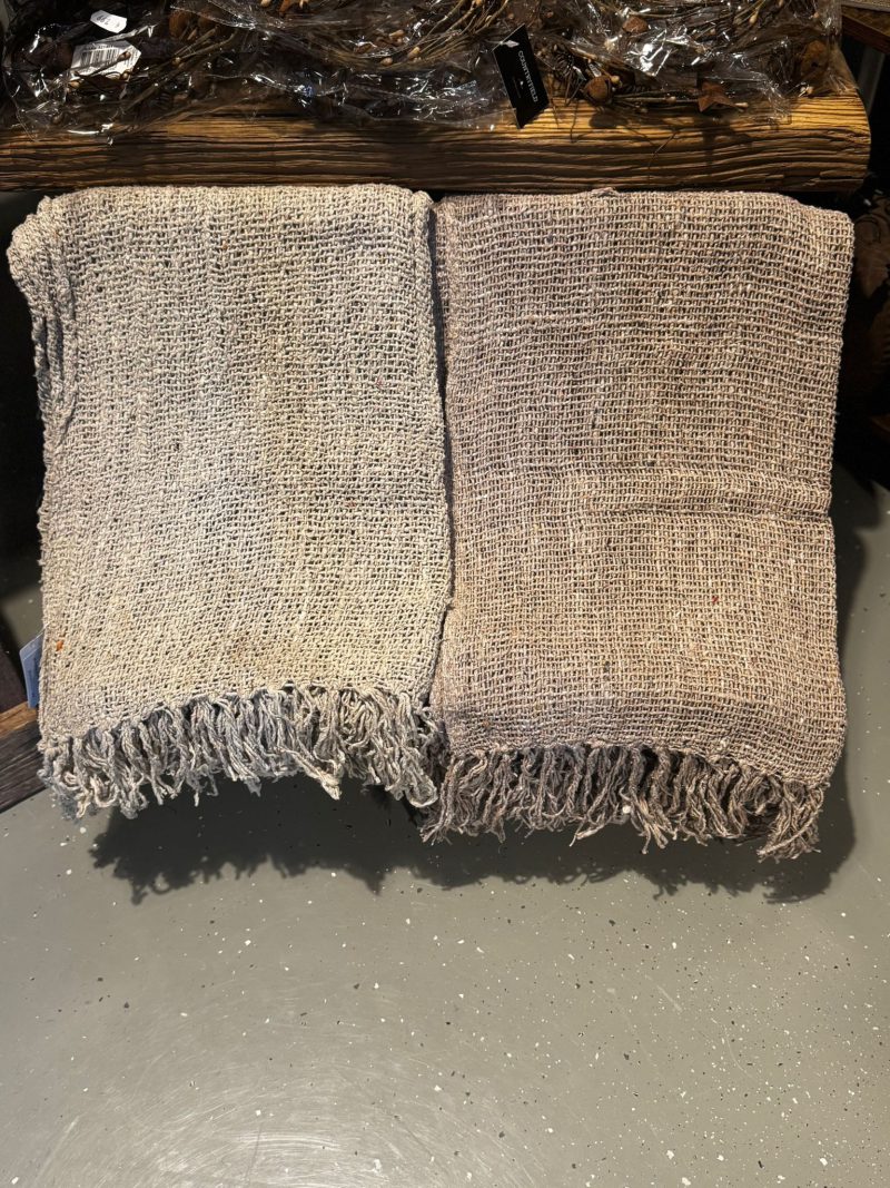 Shabby doek/plaid 150x60cm - Afbeelding 2