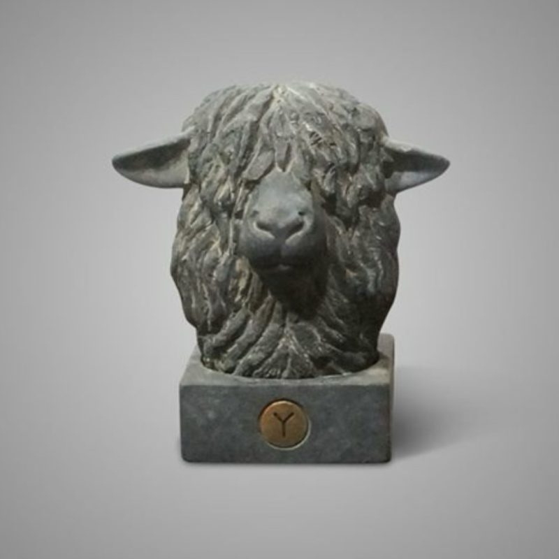 Statue sheep head Maj. Vintage