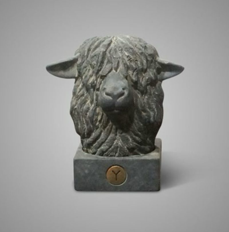 Statue sheep head Maj. Vintage