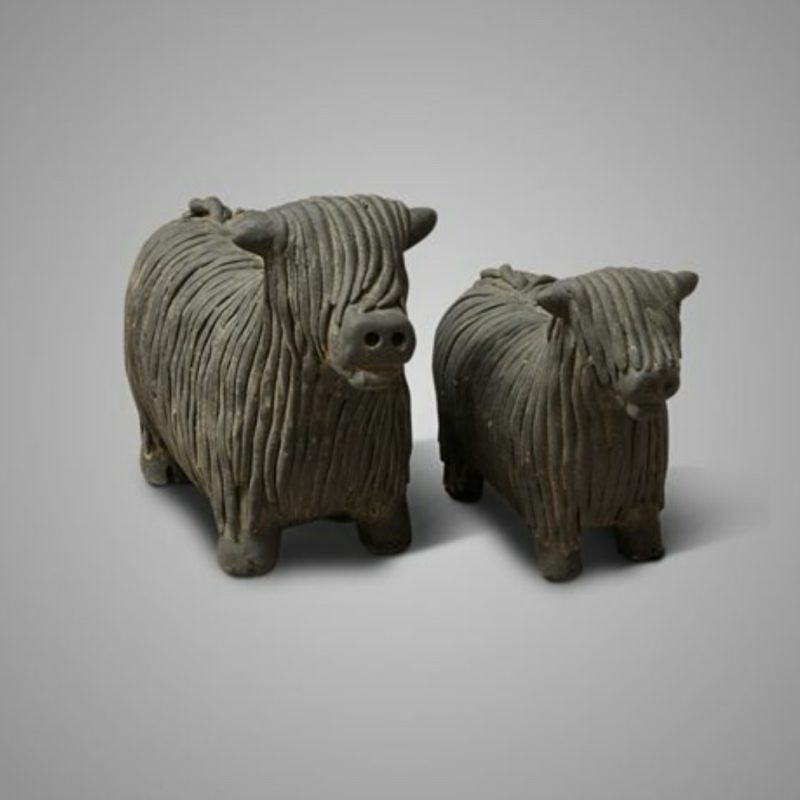 Set of 2 schottish highlander majestic vintage