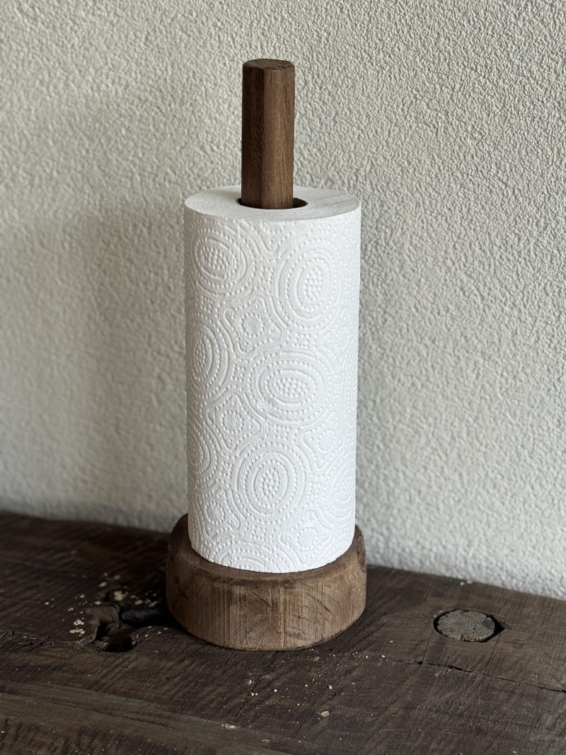 Keukenrolhouder van hout