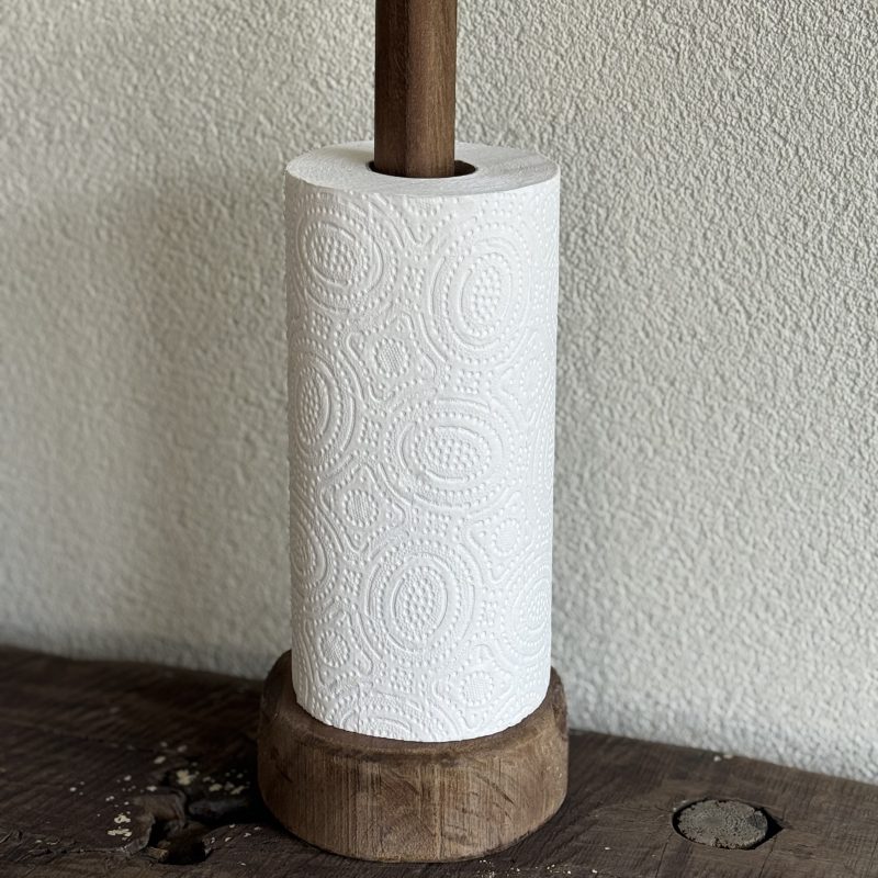 Keukenrolhouder van hout