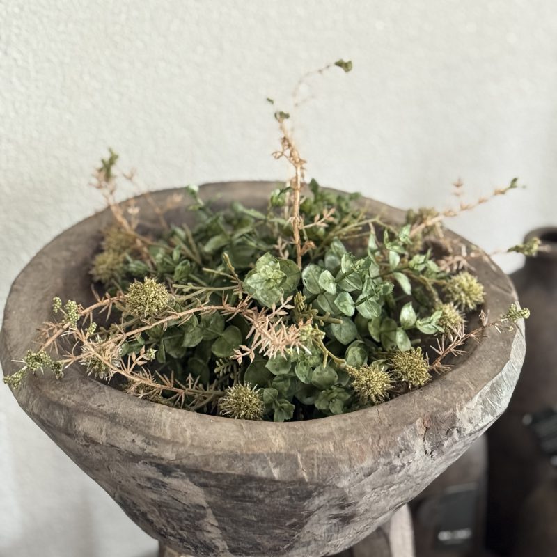 Kunstbloem halve bol biddle S groen