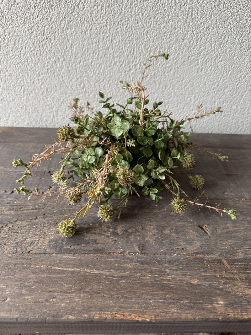 Kunstbloem halve bol biddle S groen - Afbeelding 2