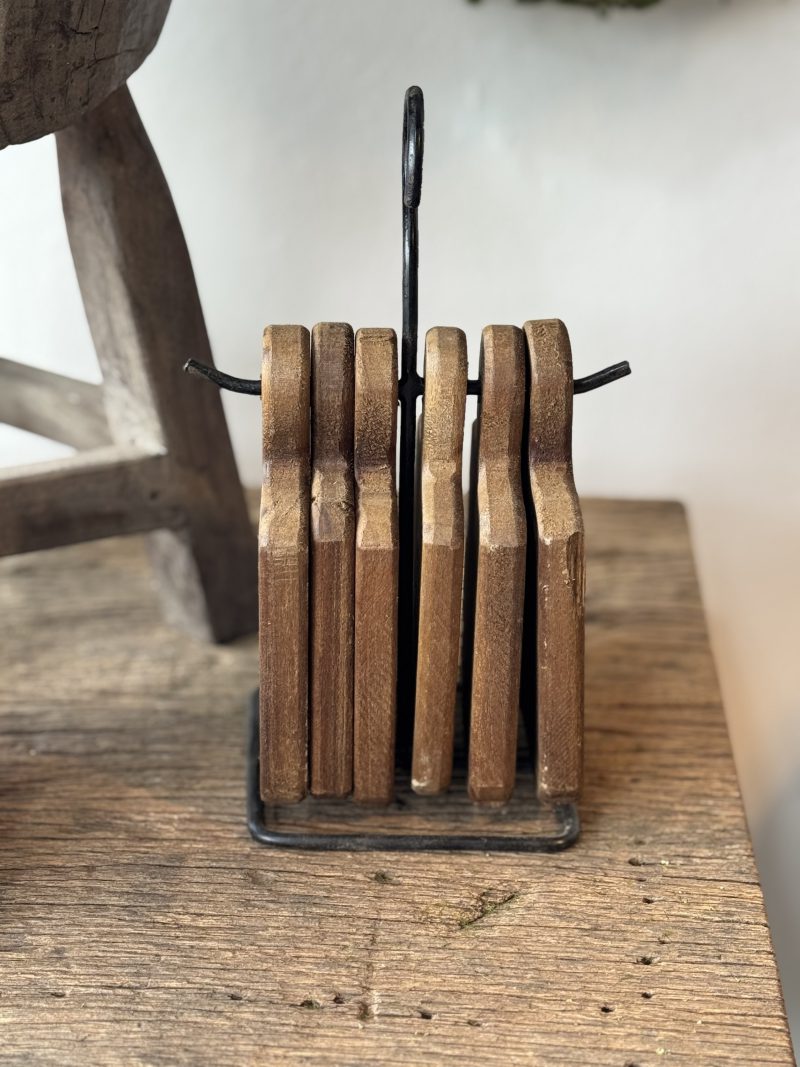 Houten Onderzetters aan stander - Afbeelding 3