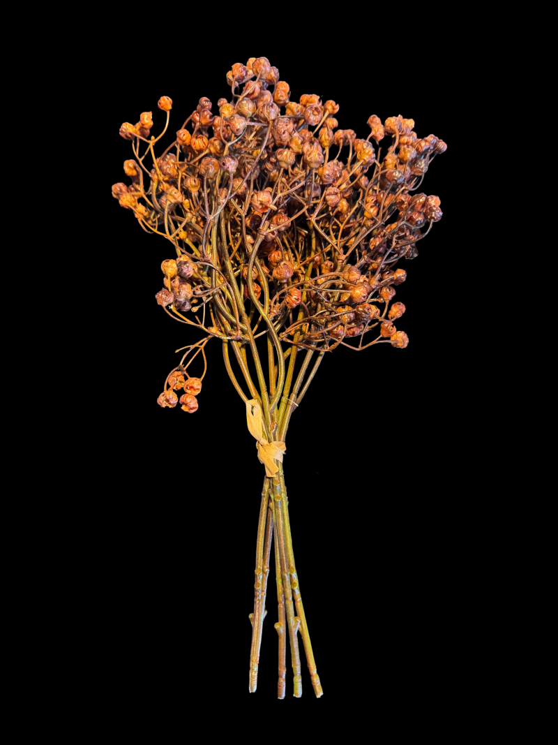 Kunstbundel Ilex Serrata Donkerbruin