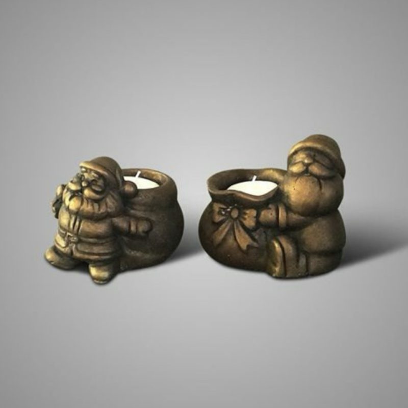 Brynxz Set of 2 Tealights Santa
Claus on his Back
Majestic Gold