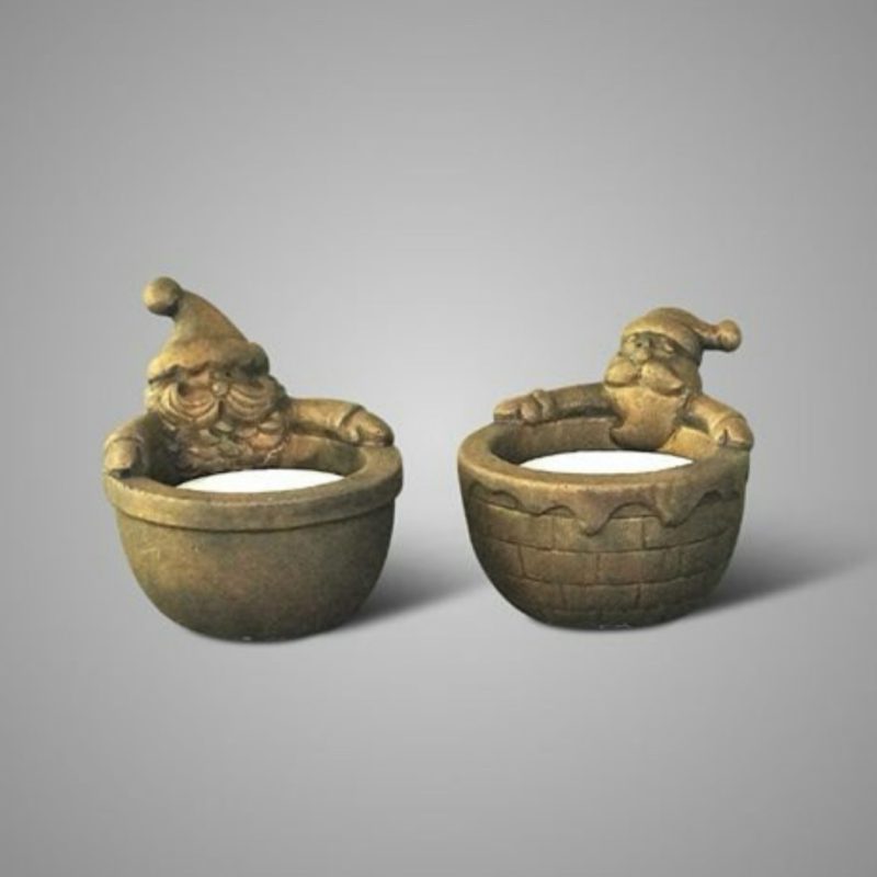 Brynxz Set of 2 Tealightcups Santa
Claus on his Belly Majestic
Gold