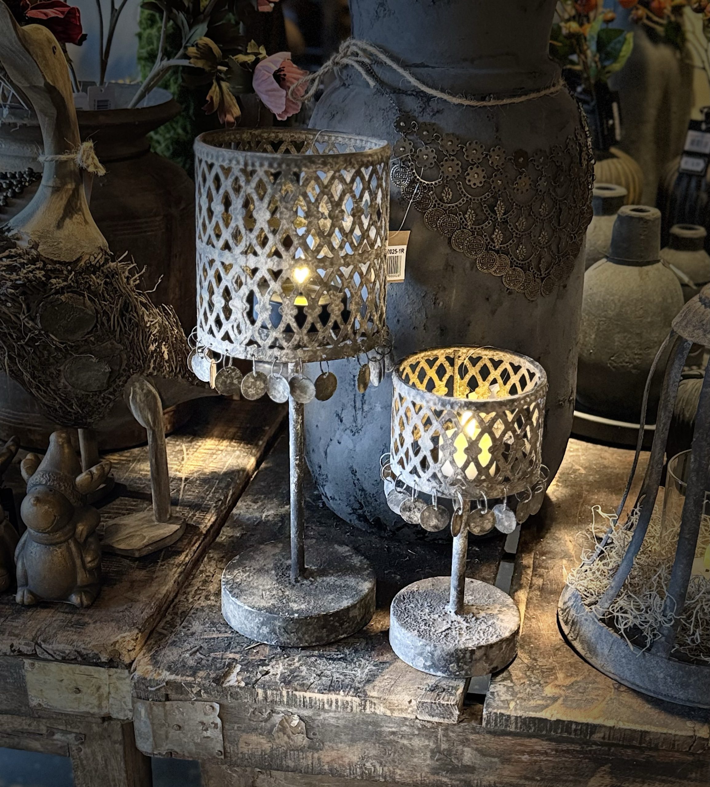 Countryfield waxinelichthouder schijfjes