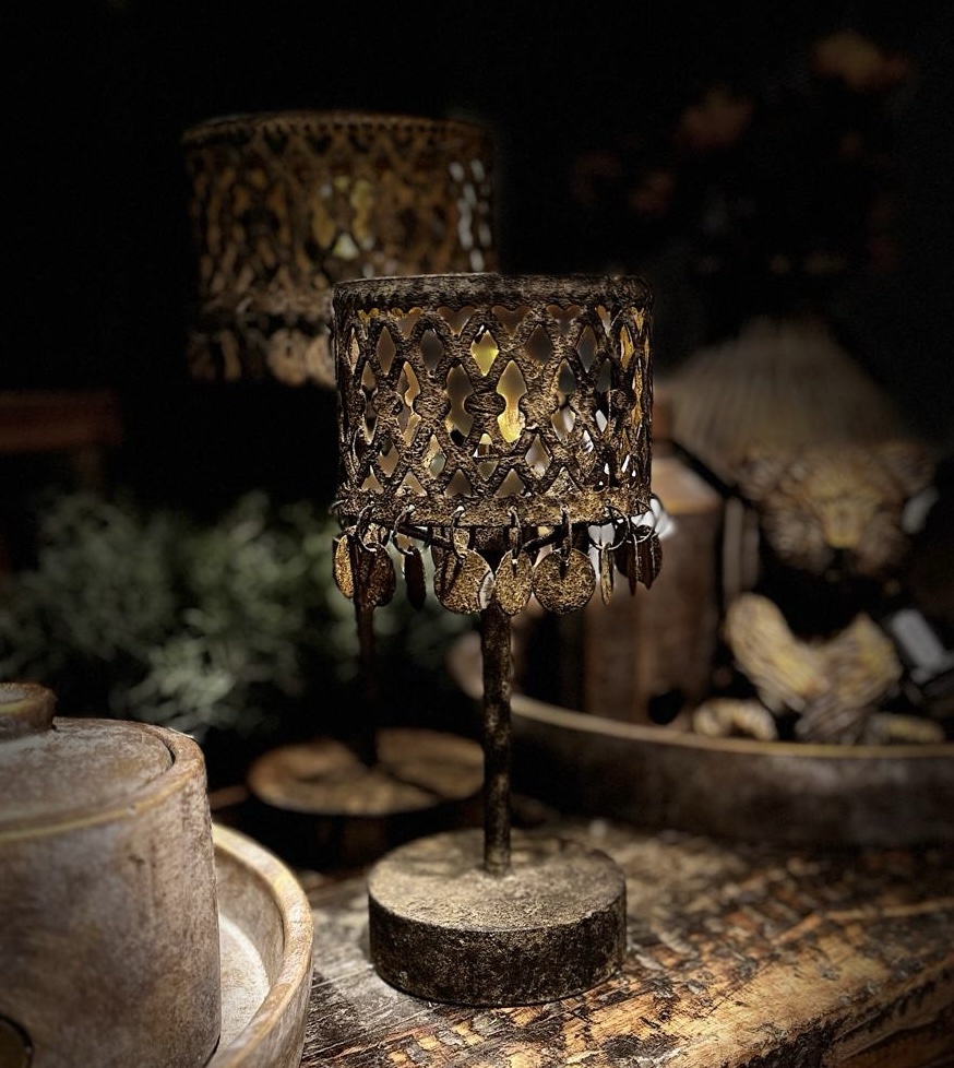 Countryfield schijfjes LED lamp roest kleur