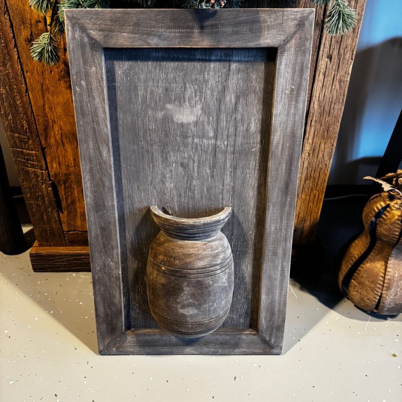 Wandvaas in houten lijst