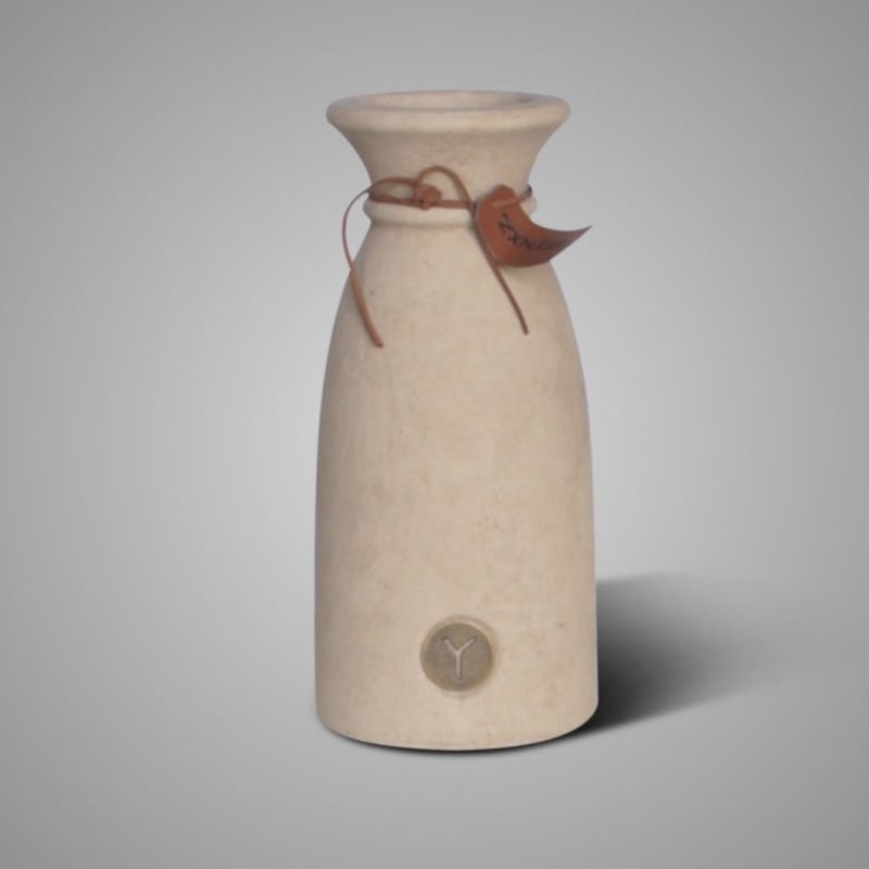 Brynxz Vase Luxury Leather Rope Majestic Taupe S