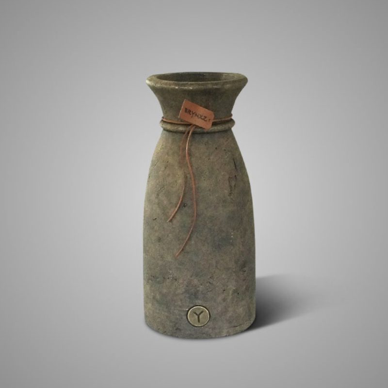 Brynxz Vase Luxury Leather Rope Majestic Brown L