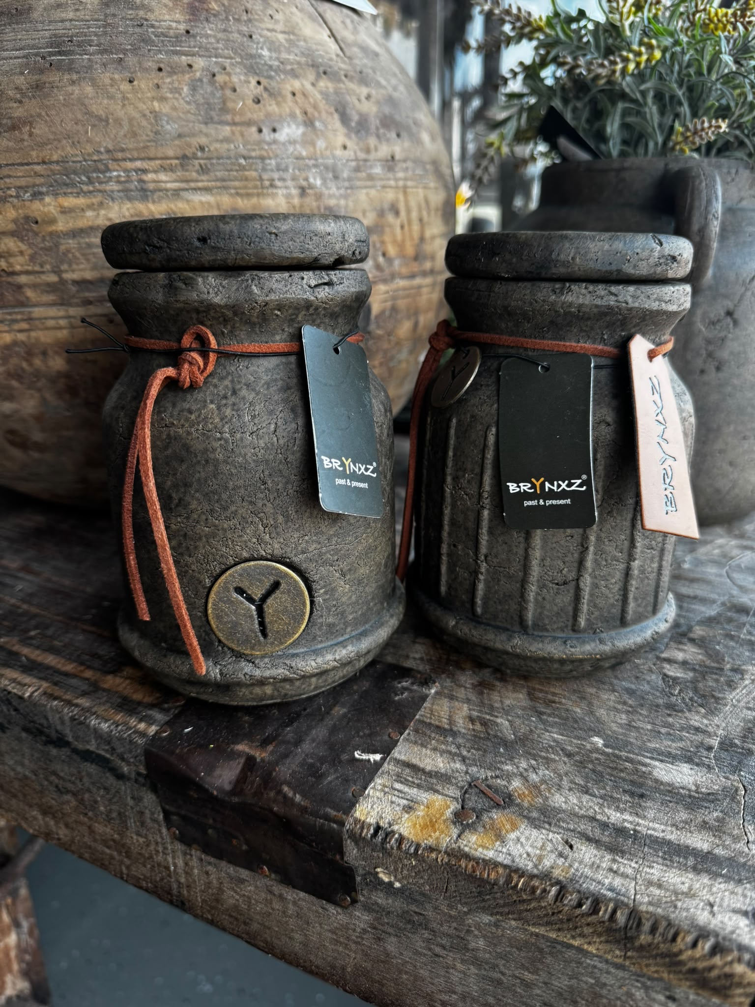 Brynxz Pot and Top Leather Rope Majestic Brown S